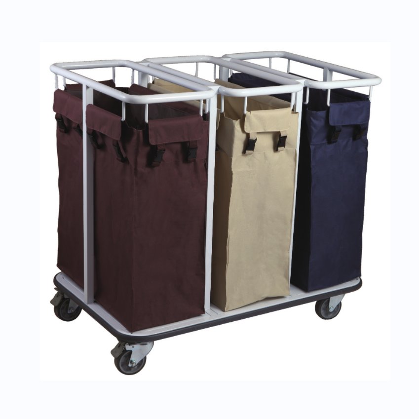 Mobile Linen Sorting Station 3 Compartment
