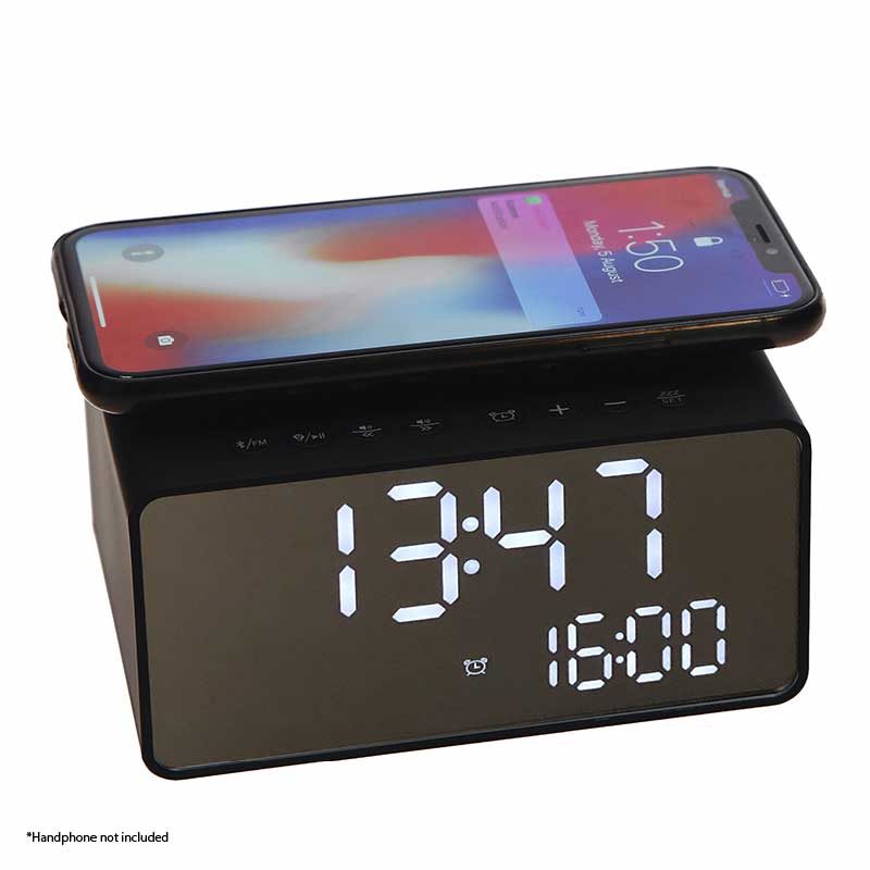 WAVE Stereo Alarm Clock, Bluetooth, Black - JVD