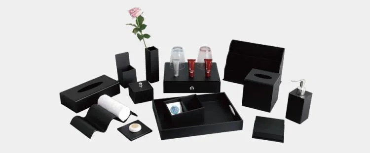 Square Tissue Box Acrylic - Black