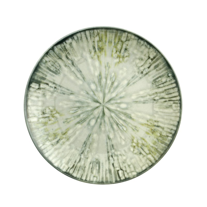Flat Plate Cm 20 Fusion Grey Porcelain - ARTHUR KRUPP